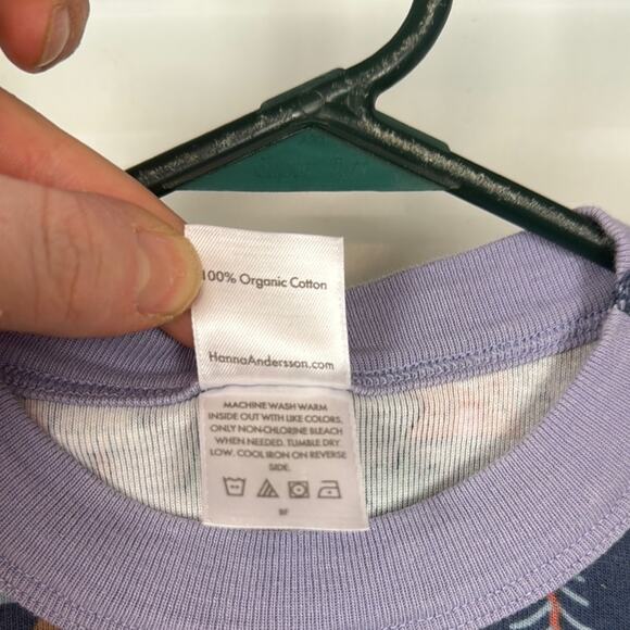 Hanna Andersson Purple Long Sleeve Tee with Enchanting Print - Picture 3 of 4